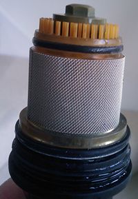 line strainer after cleaning
