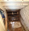 before understairs cupboard conversion to toilet